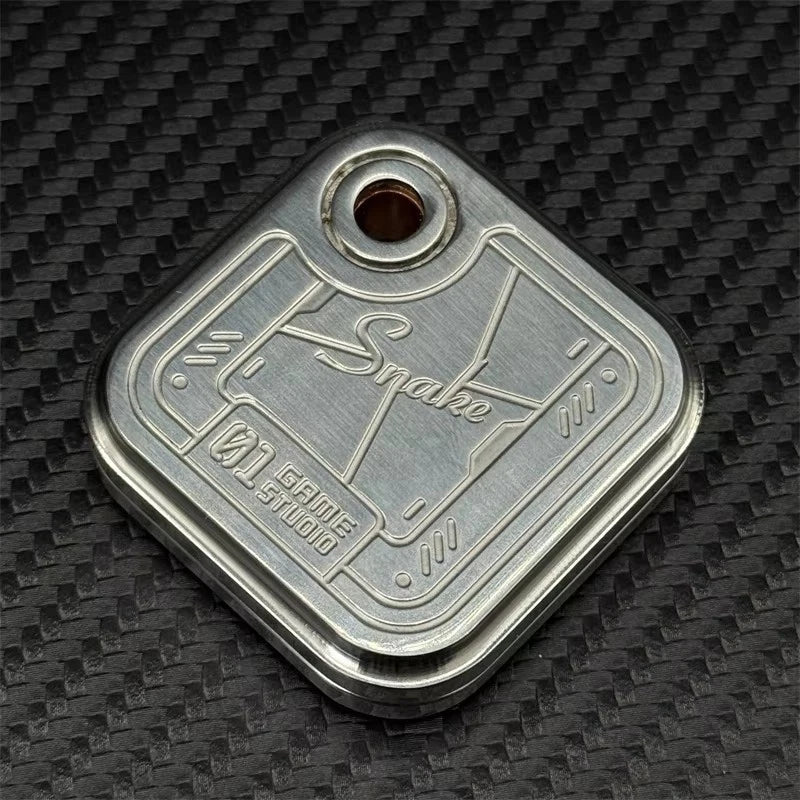 Maze Side-Push EDC Fidget Slider Stylish Stainless Steel Mechanical Fidget Toys 07FC0E-D4 - KOEEK