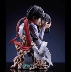 Attack on Titan Eren Mikasa Bust Statue Eren JaegerStatue Ornament  Figure Model 07FC0E-D4 - KOEEK