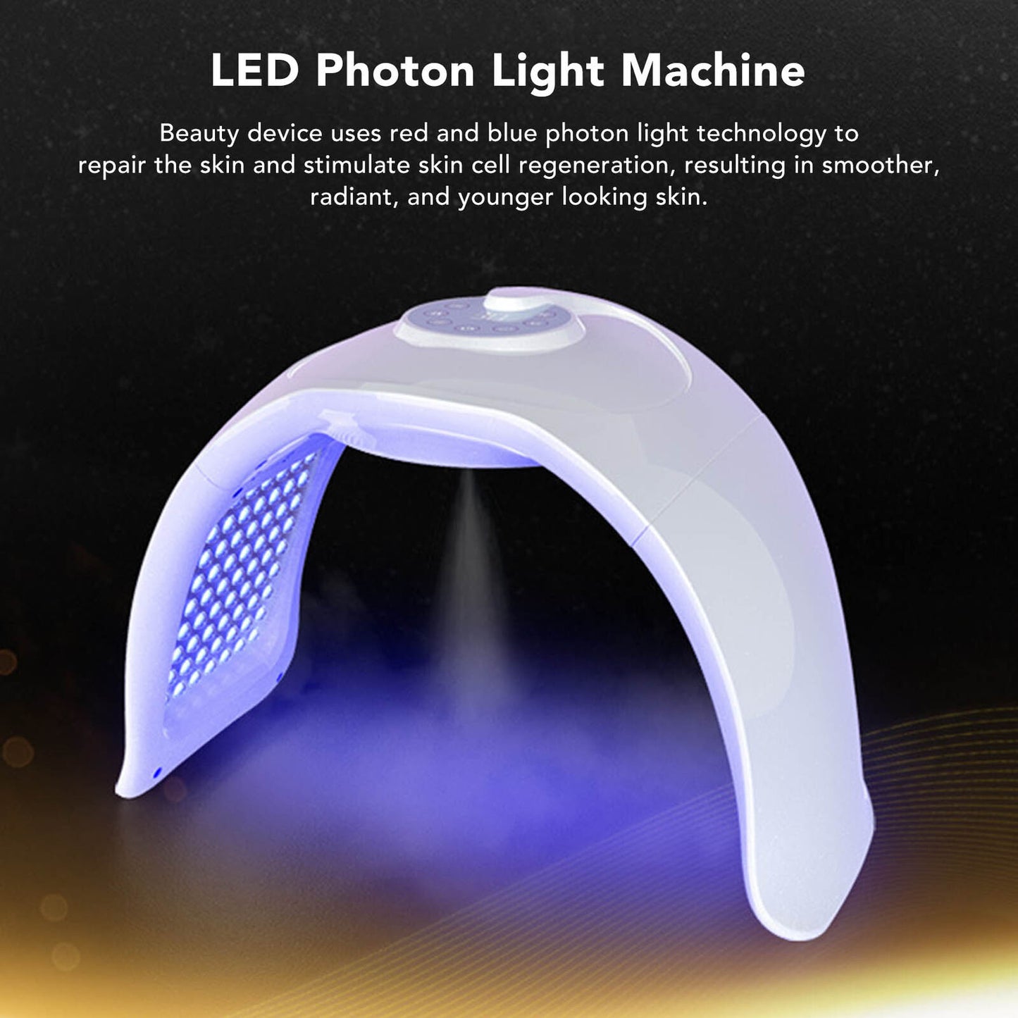 ny LED Photon Light Machine Moisturizing Spray Photodynamic Machine (EU Plugg)