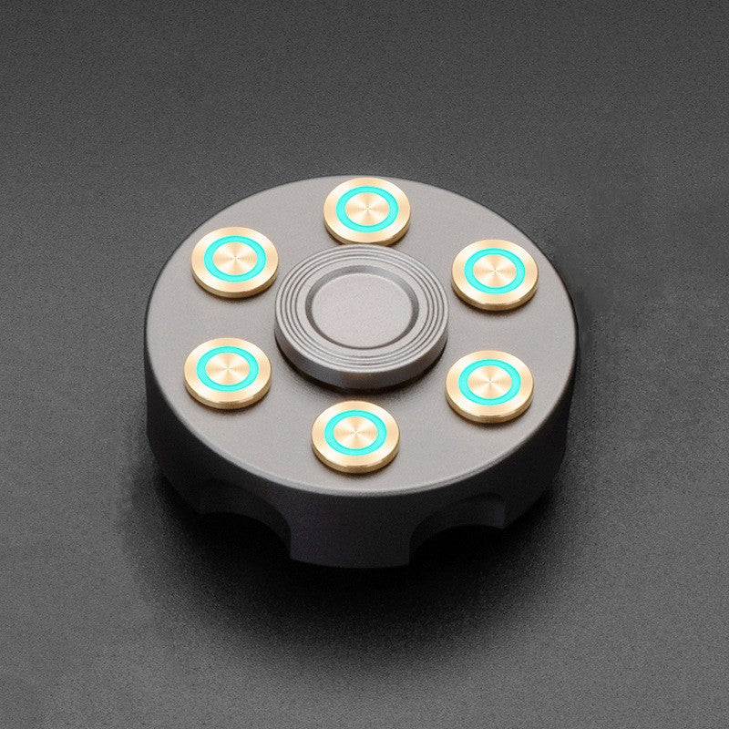 Revolver Clip Luminous Fidget Spinner EDC Metal Hand Spinner Adult Fidget Toys 07FC0E-D4 - KOEEK