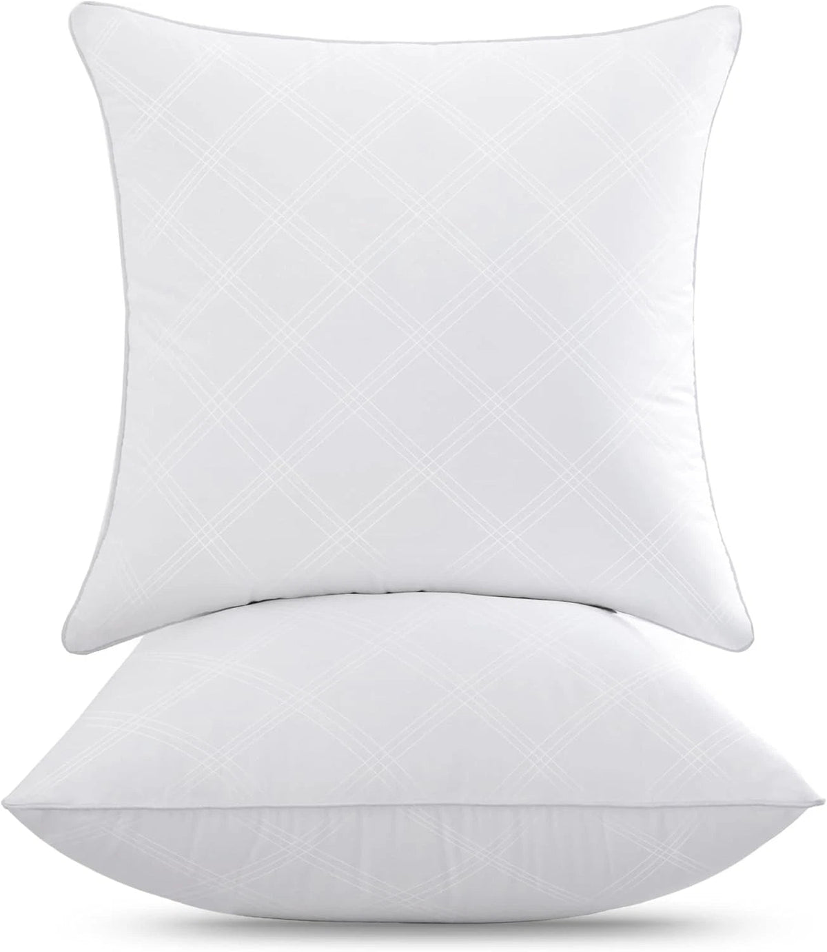 20x20 Decorative Pillow Inserts, Set of 2, White Square Pillow Inserts 07FC0E-D4 - KOEEK