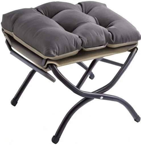 15 Folding Footstool for Patio,Small Outdoor Decorative Bench,Washable Dark Gray 07FC0E-D4 - KOEEK