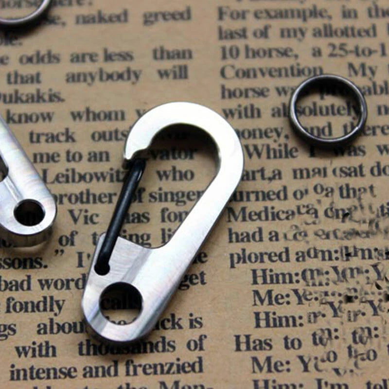 TITANER CNC Titanium Alloy Key Chain Carabiner Tools Outdoor Camping Travel EDC TITANER - KOEEK
