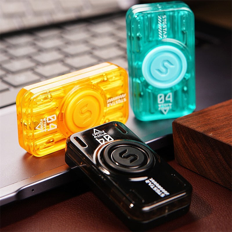 2 in 1 Multifunctional Fidget Toy Plastic Push Fidget Slider EDC Fidget Spinner 07FC0E-D4 - KOEEK