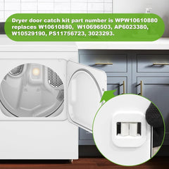 new 2 Pack W10610880 Dryer Door Catch Replacement for Whirlpool Maytag Amana... 07FC0E-D4 - KOEEK