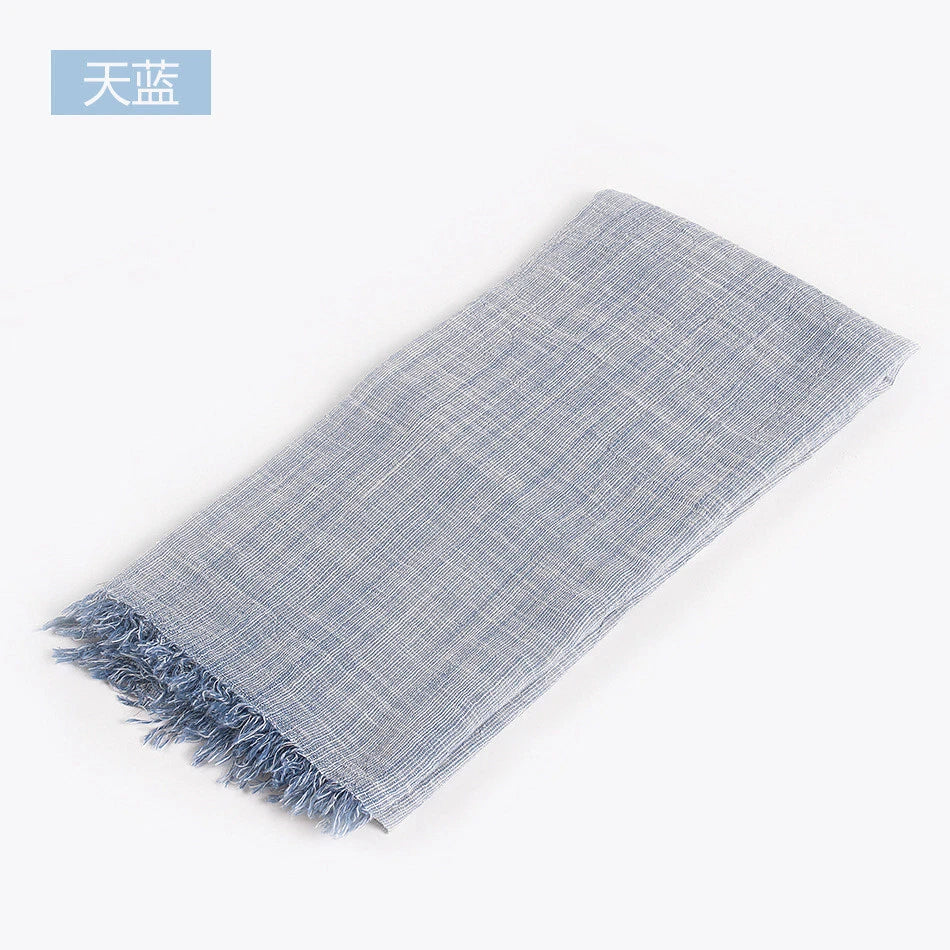 Mens  Cotton Scarf Unisex Breathable Bandana Neck Wrap Scarves Neckerchief 07FC0E-D4 - KOEEK