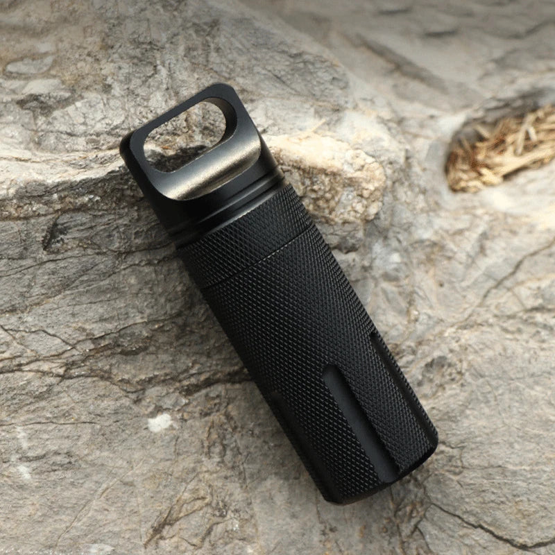 EDC Aluminium Alloy Waterproof Tank Large Capacity Sealed Outdoor Storage Box 07FC0E-D4 - KOEEK