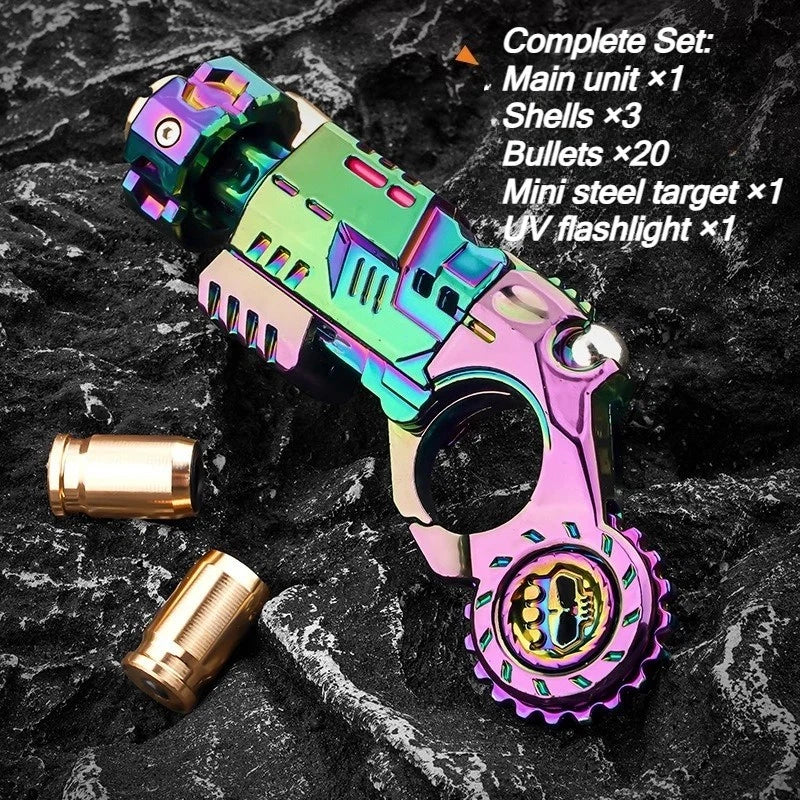 Metal Toy Pistol Fidget Gun Stress Relief EDC Alloy Bf Soft Bullet Sensory Gift KOEEK - KOEEK