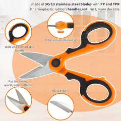 new Honoson 2 Pcs Fishing Scissors Braided Line Cutters Heavy Duty Orange HONOSON - KOEEK