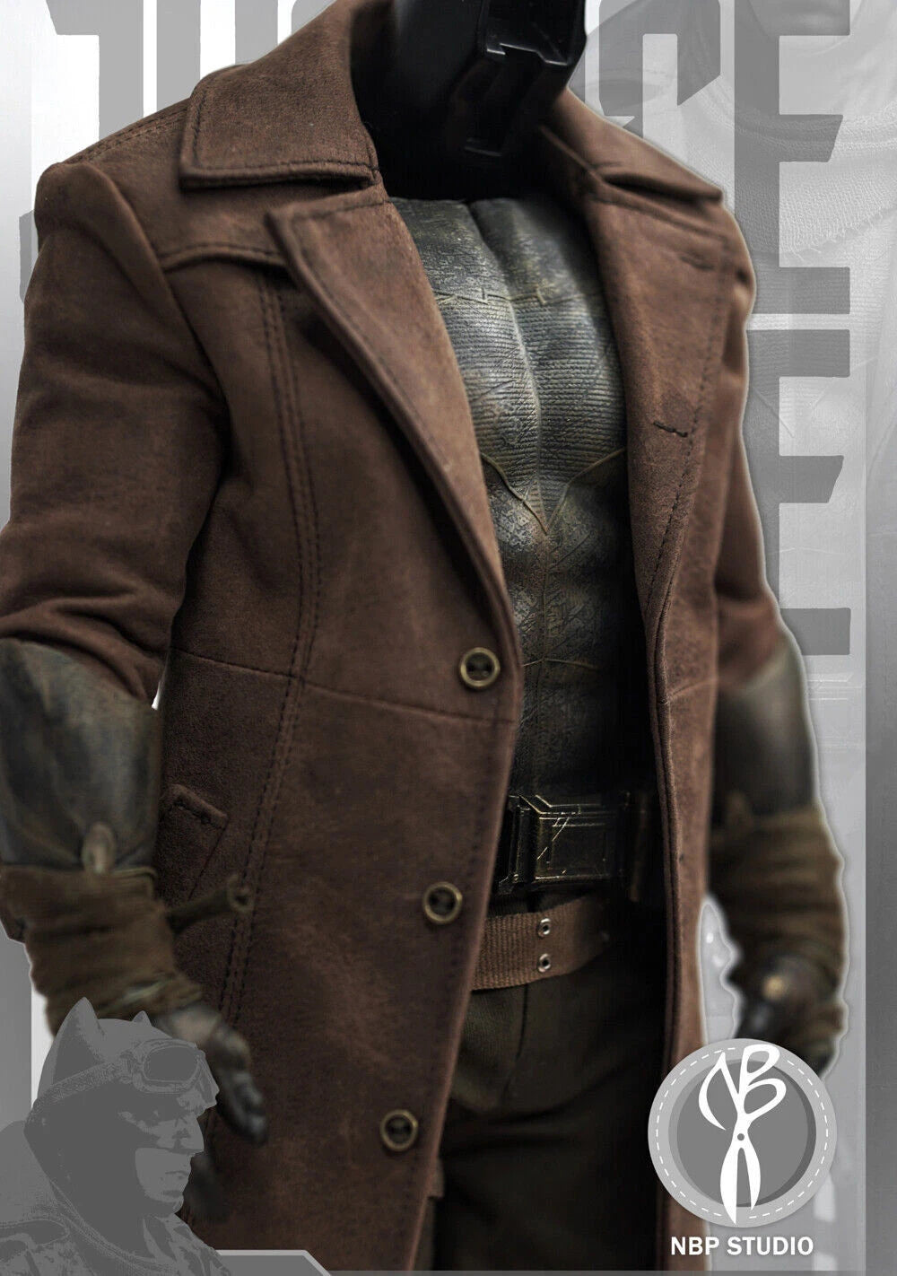 NBP STUDIO 1:6 Scale Knightmare Batman Trench Coat Figure Accessory NB01 NBP_STUDIO - KOEEK