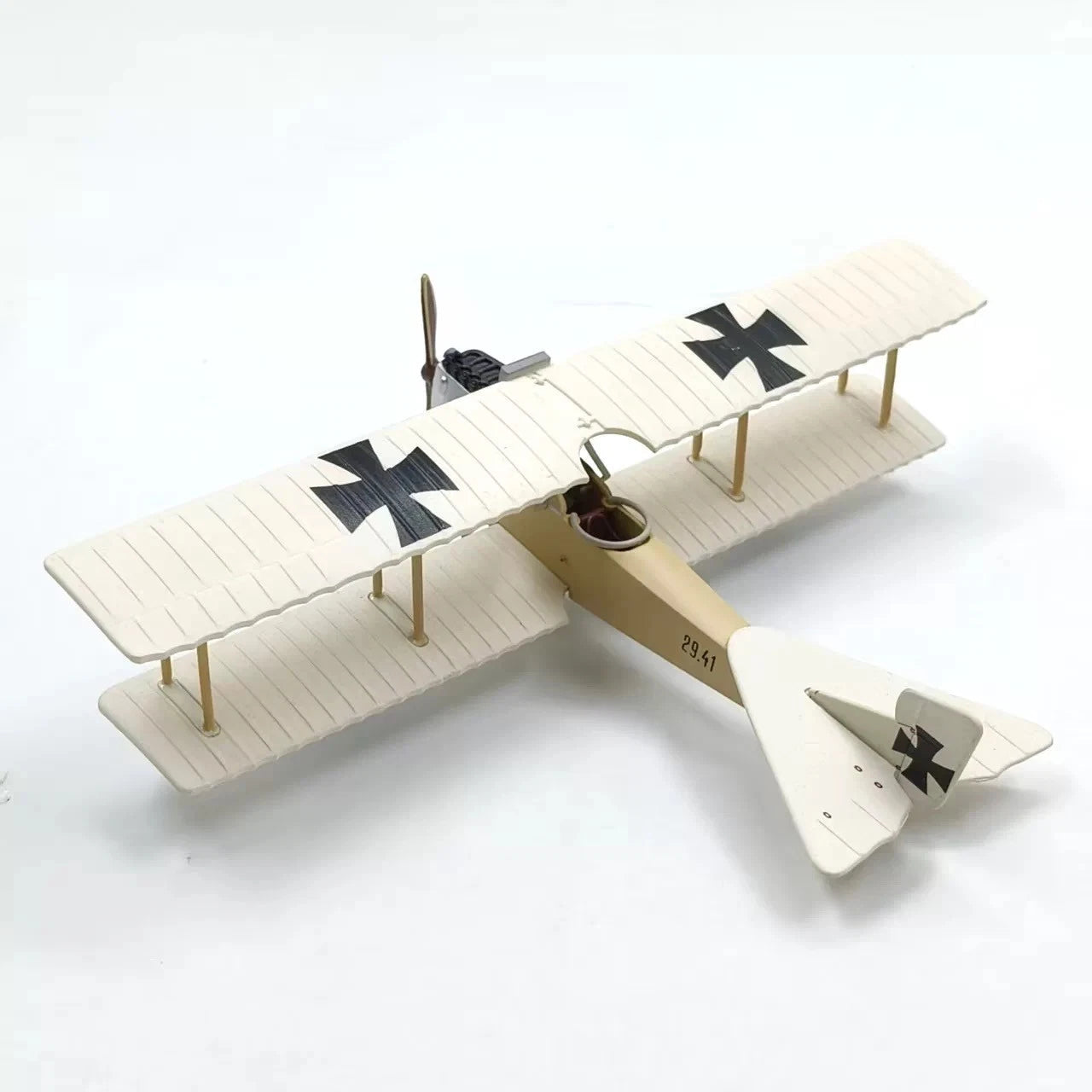 1:72 German Albatros Reconnaissance Aircraft WWI Military Diecast Plastic Model 07FC0E-D4 - KOEEK