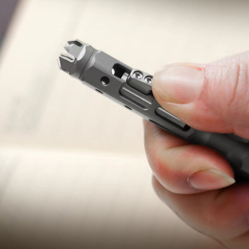 EDC Titanium Alloy Ball Pen Office Signature Business Ballpoint Pen G2 Refills 07FC0E-D4 - KOEEK