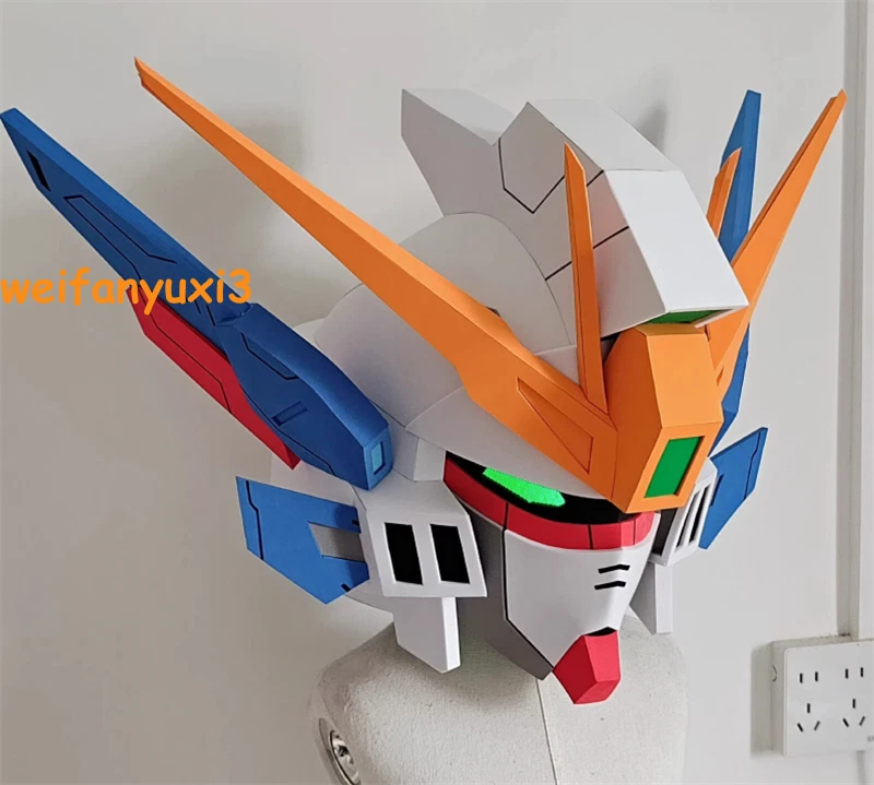 Endless Waltz Wing Gundam Zero Wearable Helmet Mask LED Light up Cosplay Props 07FC0E-D4 - KOEEK