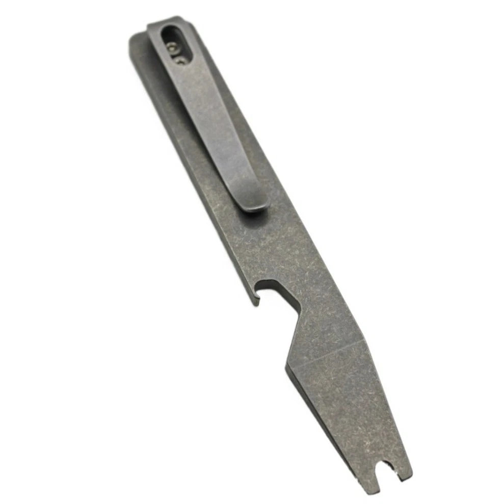 Minimalist TC4 Titanium alloy Pry Bar - with Bottle Opener Multi Tool Back clip 07FC0E-D4 - KOEEK