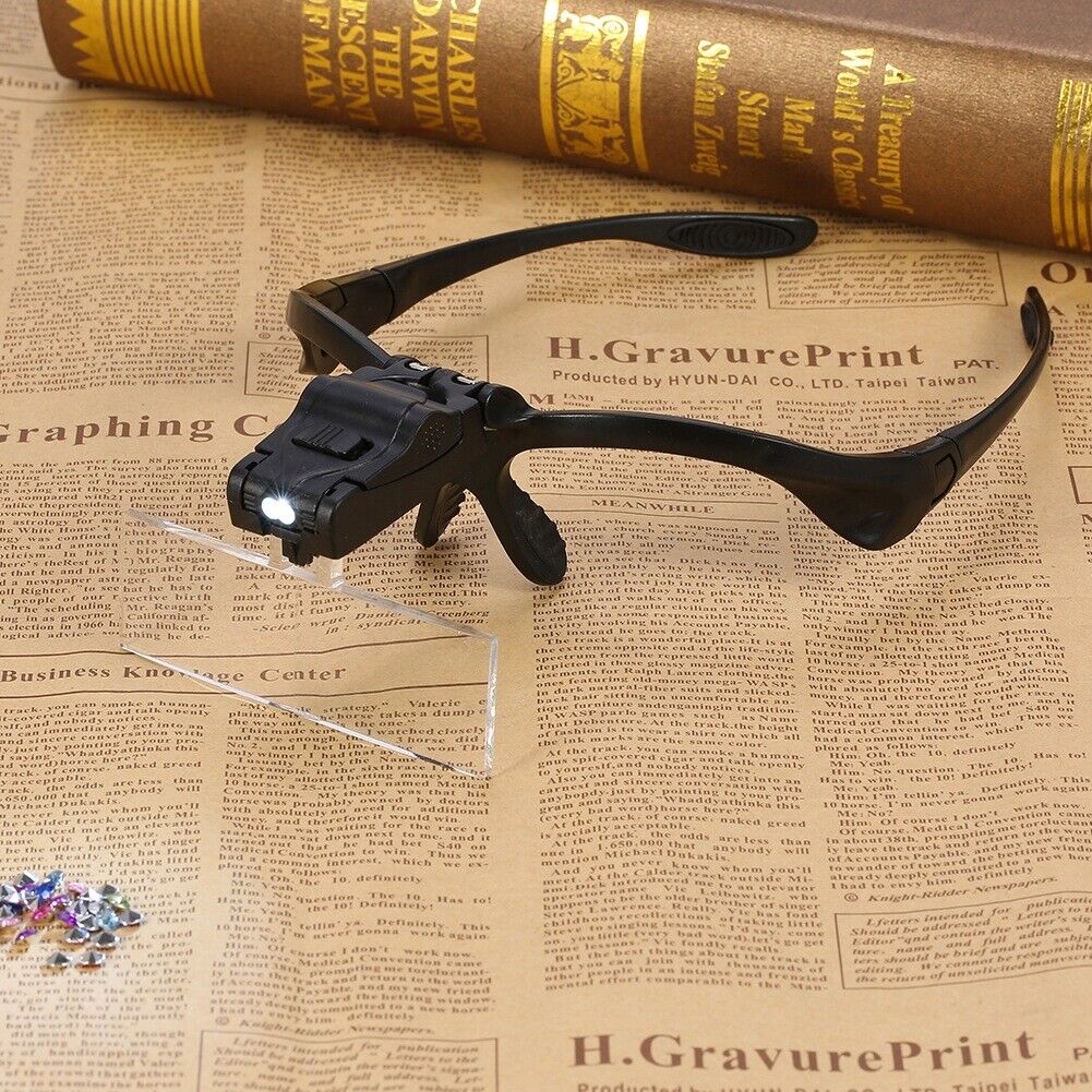 new Head Illuminated Magnifying Loupe Jeweler Watch Repair Extension Magnifier HGF koeek - KOEEK