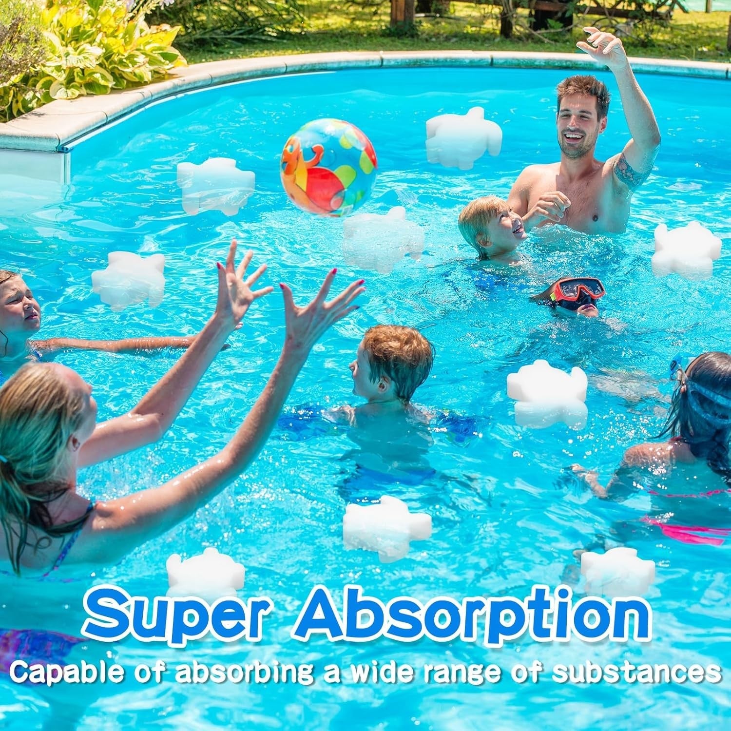 new JMUQ 10PCS Pool Sponge Oil Absorber, Scum Hot Tub 07FC0E-D4 - KOEEK