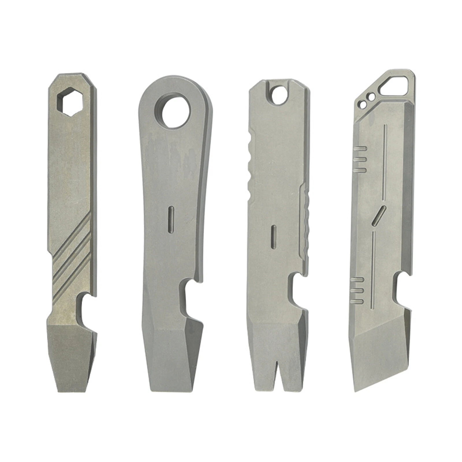 Titanium Alloy Multi Tools Pry Bar Crowbar Bottle Opener Wrench Outdoor EDC 07FC0E-D4 - KOEEK