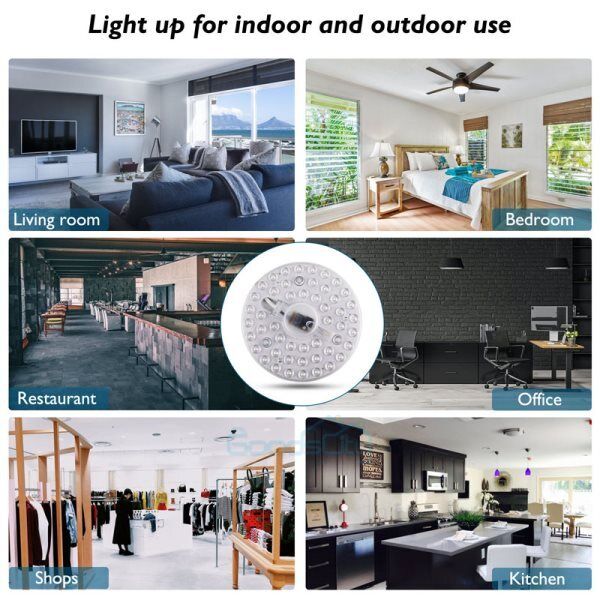 24W 6500LM Circle LED Ceiling Light Fixture for Home Replacement