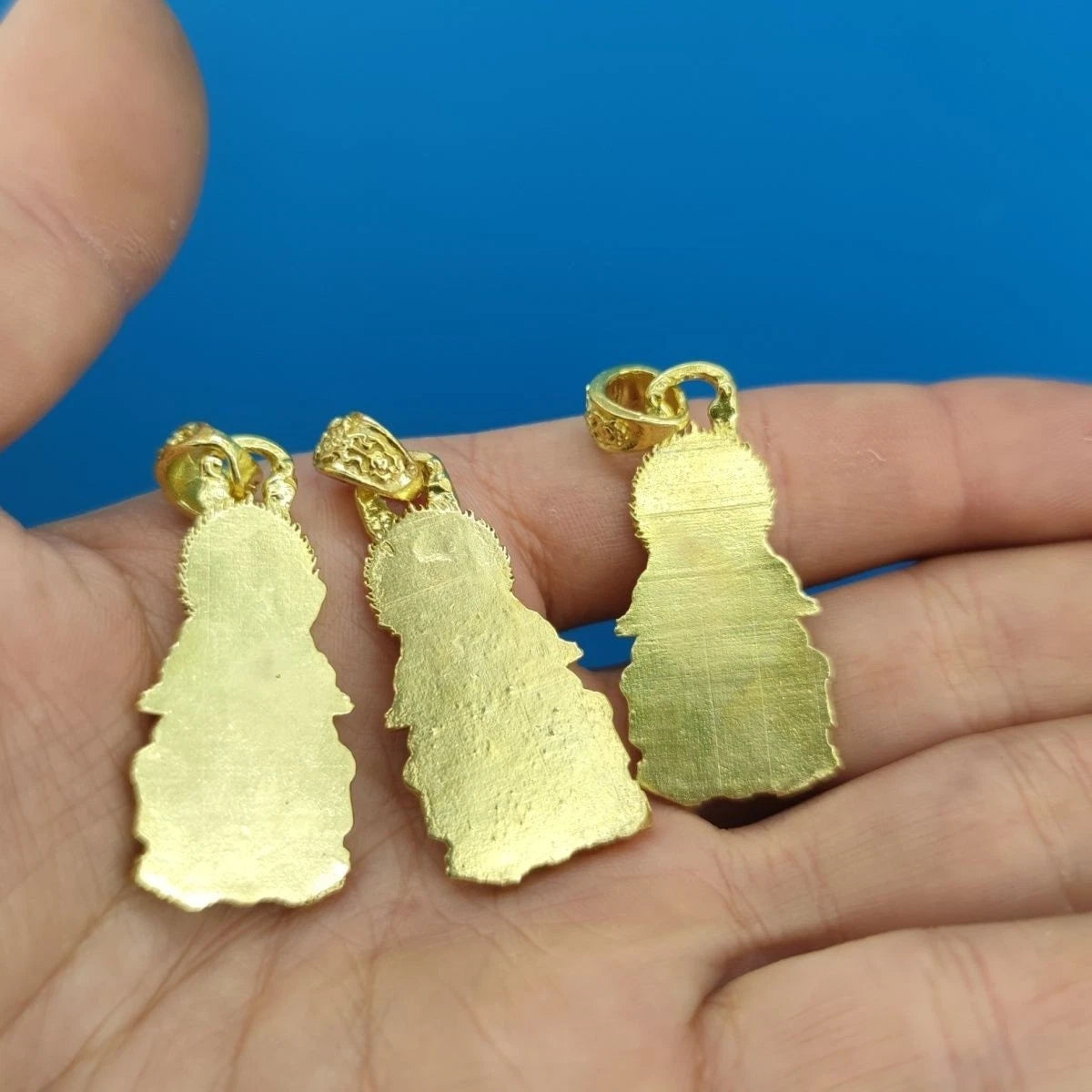 Brass Taoist Three Pure Ones Pendant Set Taishang Laojun Car Hang Amulet 07FC0E-D4 - KOEEK