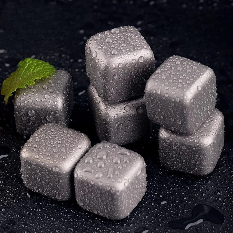 Titanium Ice Cubes Home Beer Drinks Chilled Cooling Party 25g*6 Combo Pack 07FC0E-D4 - KOEEK