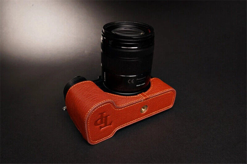 Panasonic Lumix GX8 Leather Half Case Camera Body Handmade Retro Cover Insert TP TP - KOEEK