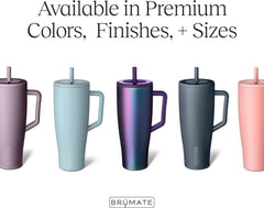 40 oz Tumbler with Handle and Straw |  Leakproof Insulated Tumbler with Lid 07FC0E-D4 - KOEEK