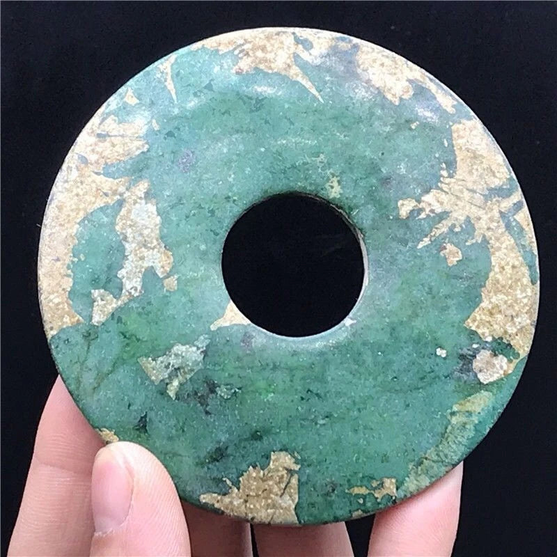 Xiuyu Jade Antique Pendant Amulet Hand-Carved Feng Shui  Vintage Charm 07FC0E-D4 - KOEEK