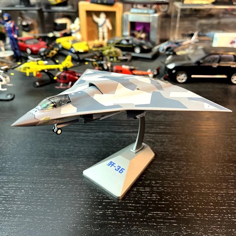 1/144 CHINA J-36 The 6th-generation Fighter Jet Military Plane Diecast model 07FC0E-D4 - KOEEK