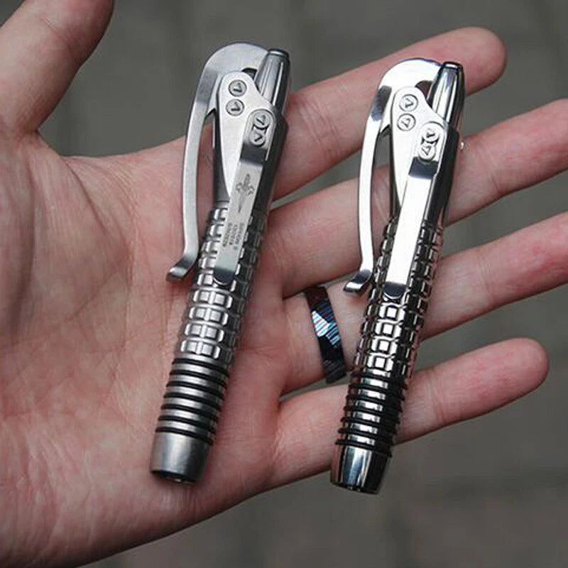 Titanium Alloy Pen Outdoor Portable EDC Tool Signature Pen Technology Siphon Pen 07FC0E-D4 - KOEEK