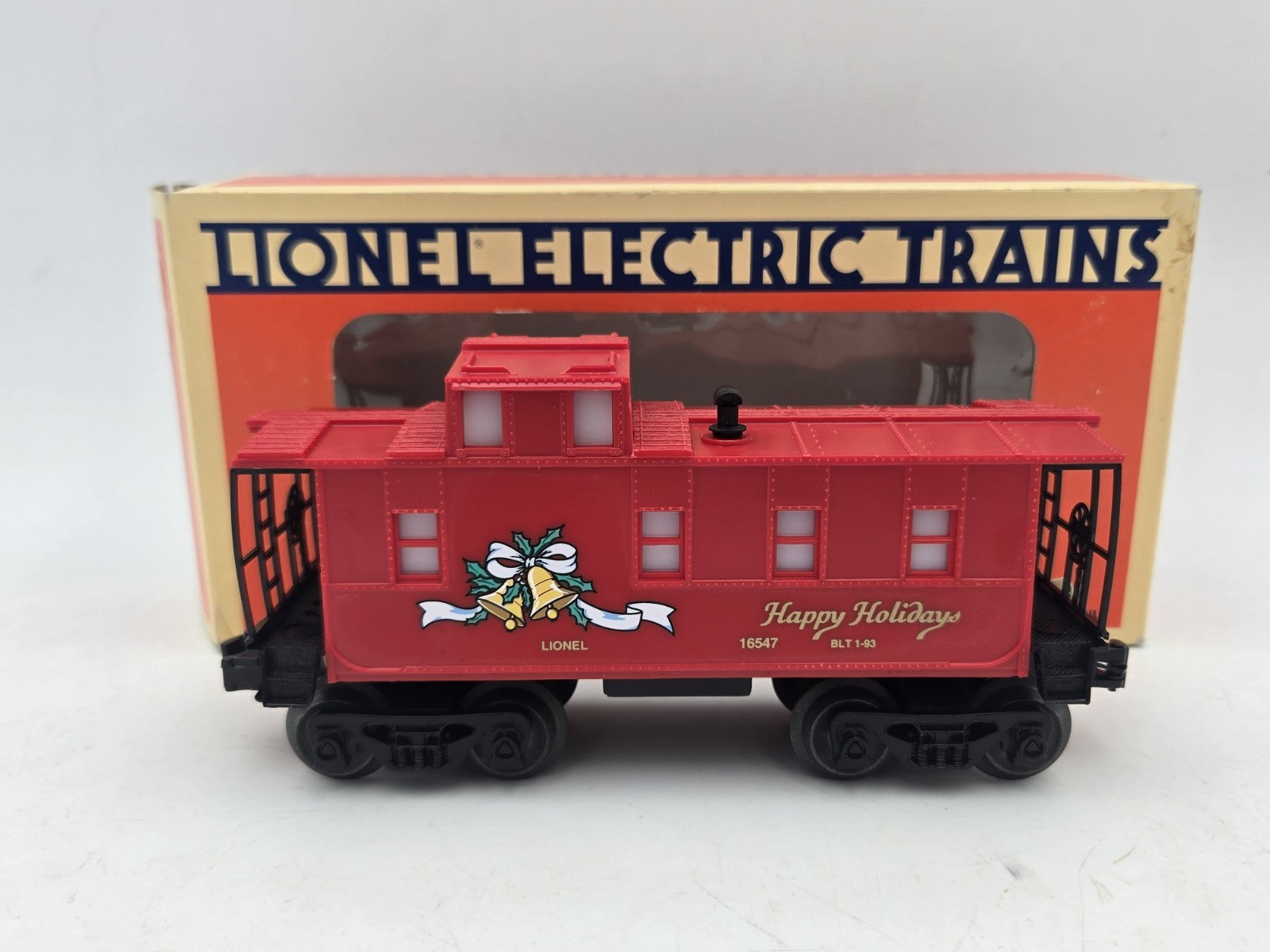 Lionel 6-16547 Christmas LIGHTED Square Window Caboose -  - TESTED! O Gauge LIONEL - KOEEK
