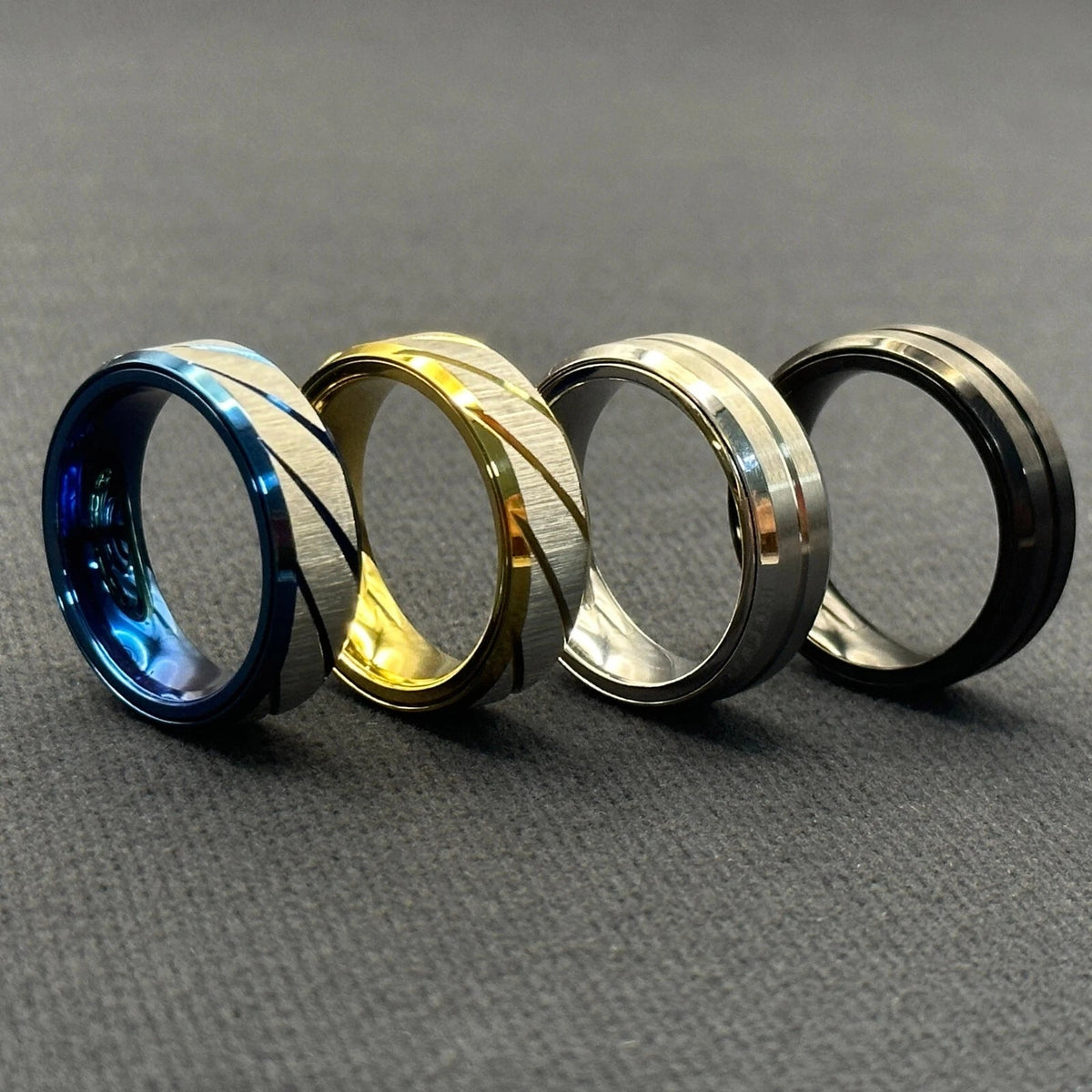 EDC Fidget Sliders Fashion Accessory Ratchet Ring Stress Relief Metal Ring Gifts 07FC0E-D4 - KOEEK