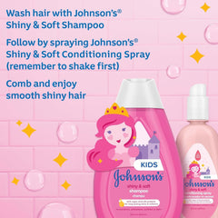 new Johnson's Kids Shiny & Soft Hair Conditioning Spray with Argan Oil & Silk... 07FC0E-D4 - KOEEK