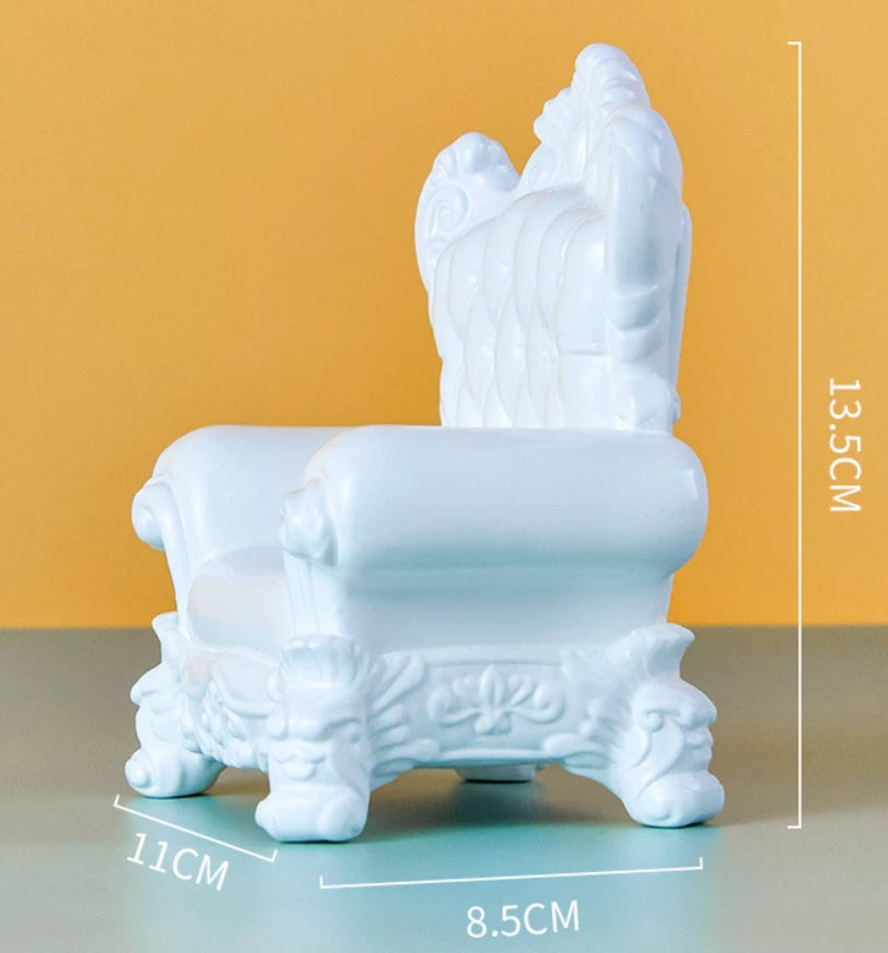 Throne Single Sofa Chair Seat 1/12th Scale For Figure Pendant Model Accessory 07FC0E-D4 - KOEEK