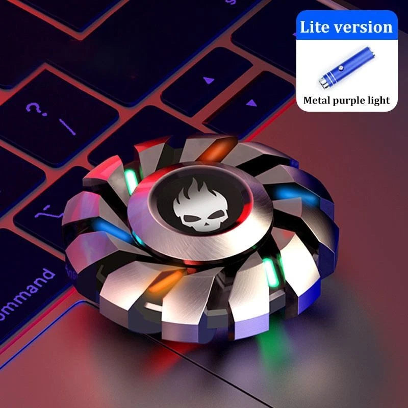 Metal Luminous Fidget Spinner Toys Adults EDC Antistress Hand Spinner Toys 07FC0E-D4 - KOEEK