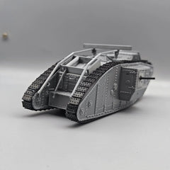 1/48 Battlefield 1 Mark I Tank FDM 3D Printed MovableBarrelMilitaryModelOrnament 07FC0E-D4 - KOEEK