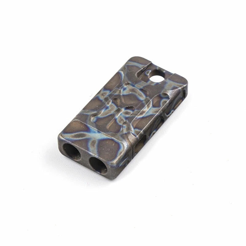 Titanium Emergency Survival Whistle Twin Tubes Safety Whistle Outdoor EDC Gift 07FC0E-D4 - KOEEK