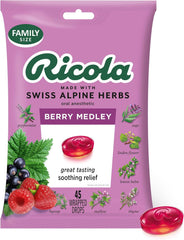 new Ricola Berry Medley Throat Drops, 45 Count, Delicious Relief & 45 RICOLA - KOEEK