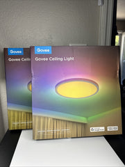 2 Govee Smart Ceiling Light, RGBIC LED Ceiling Light Fixture, 2400LM Flush Mount GOVEE - KOEEK