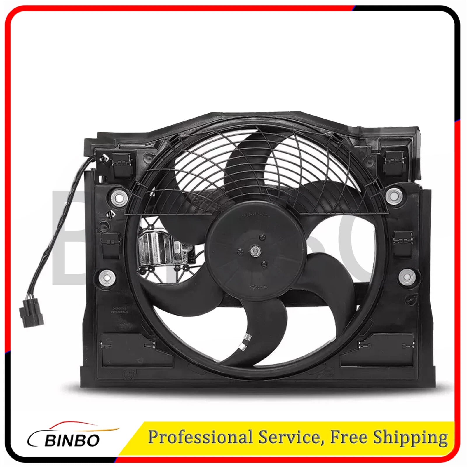 Ac Condenser Cooling Fan For BMW 320i 323i 325i 328i 330i 99-06 64546988913 07FC0E-D4 - KOEEK