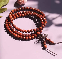 12mm Huge Tibet Buddhism 108 red sandalwood Prayer Bead Mala Necklace 07FC0E-D4 - KOEEK