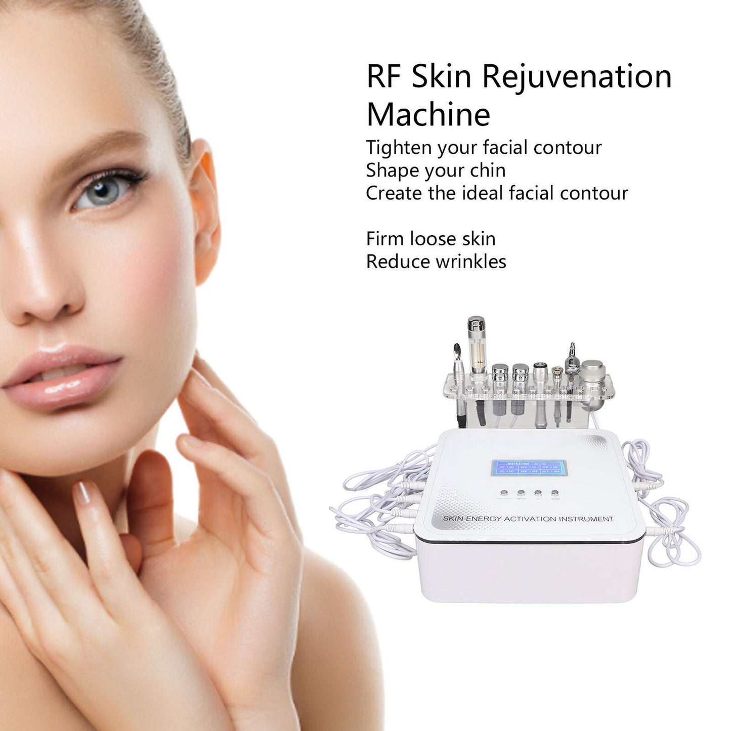 ny 4 In1 RF Microdermabrasion Machine Skin Rejuvenation Face Lifting Wrinkle Re