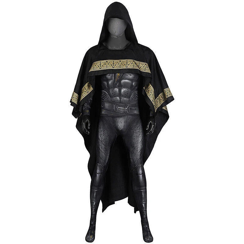 Black Adam Teth-Adam Bodysuit Cosplay Costume Suit Outfit Cloak Halloween 07FC0E-D4 - KOEEK