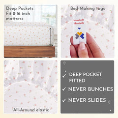 California Design Queen Bedding Set  Natural Cotton Sheets 07FC0E-D4 - KOEEK