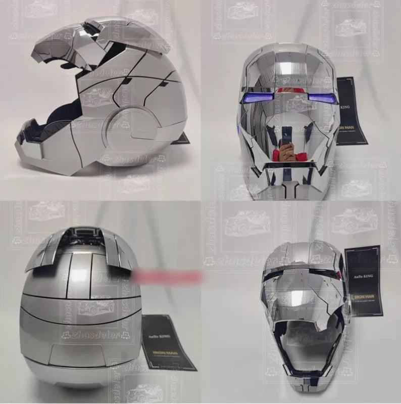 Color AUTOKING 1/1 Iron Man MK5 Helmet - Wearable Voice Control Cosplay Mask AUTOKING - KOEEK