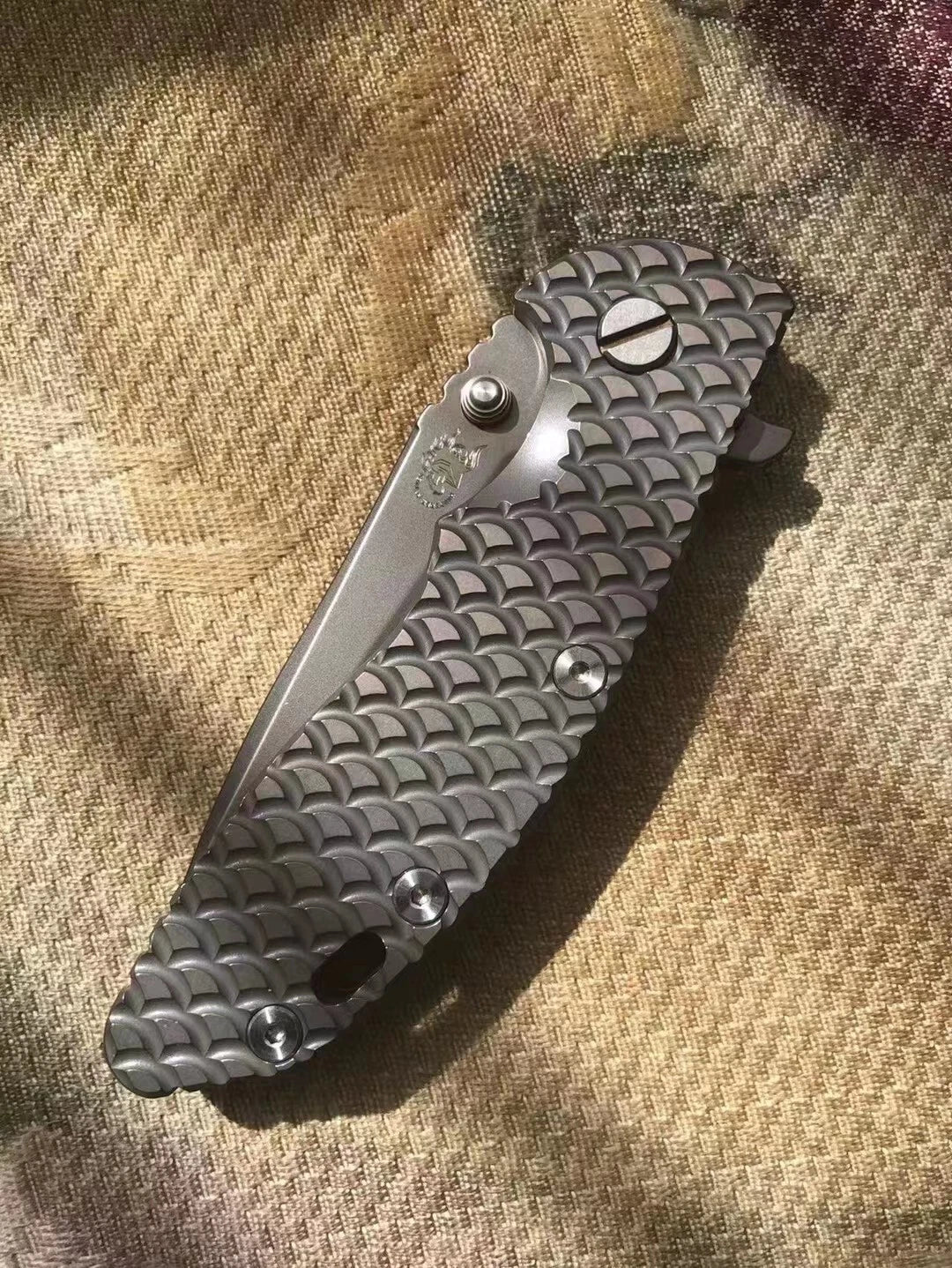 1 Pc Custom Made TC4 Scale for Rick Hinderer XM18 3.5” Knives DIY Accessories 07FC0E-D4 - KOEEK