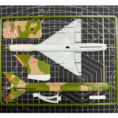 MiG-21 3D Printed Aircraft Model with Stand Hungarian Air Force Camo Desktop Dec 07FC0E-D4 - KOEEK