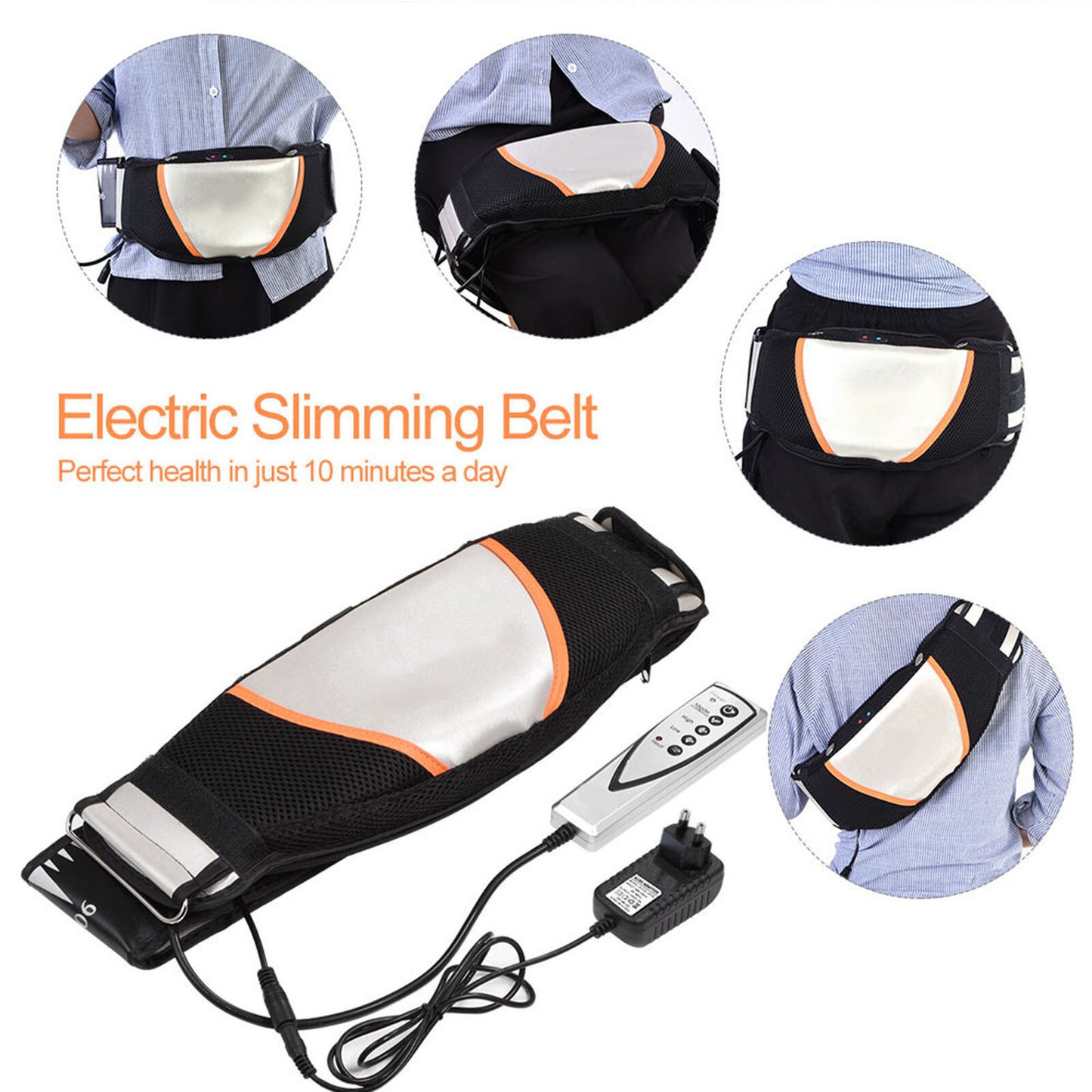 new Electric Vibrating Massager Slimming Belt Burning Fat Weight Losing Vibrate HGF koeek - KOEEK