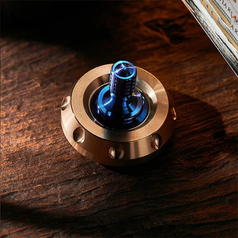 EDC Fidget Spinner Toy Titanium Alloy Hand Spinner Fun Fidget Toys ADHD Tool Toy 07FC0E-D4 - KOEEK