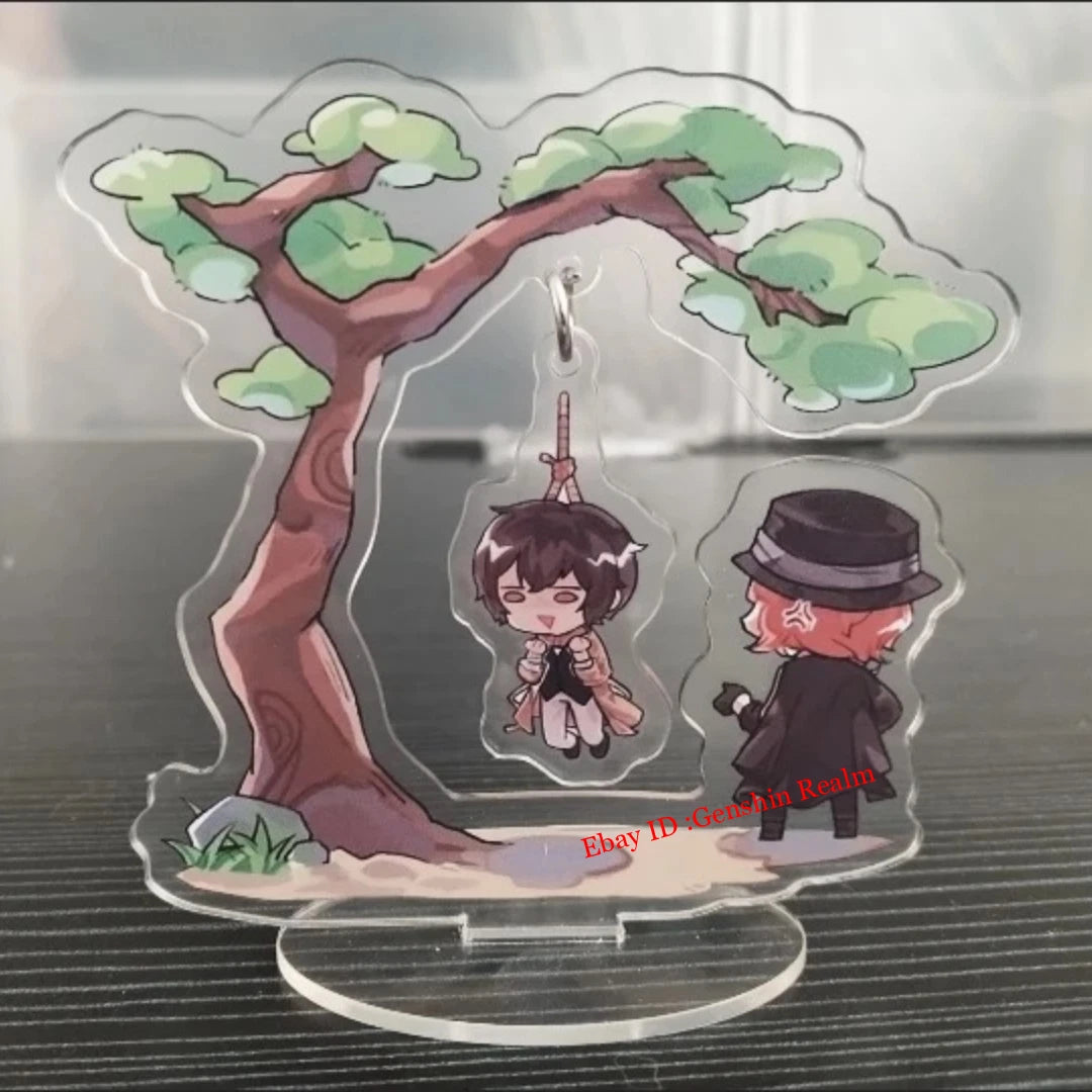 Anime Bungo Stray Dogs Dazai Osamu Acrylic Scene Desktop Stand Figure Collection 07FC0E-D4 - KOEEK