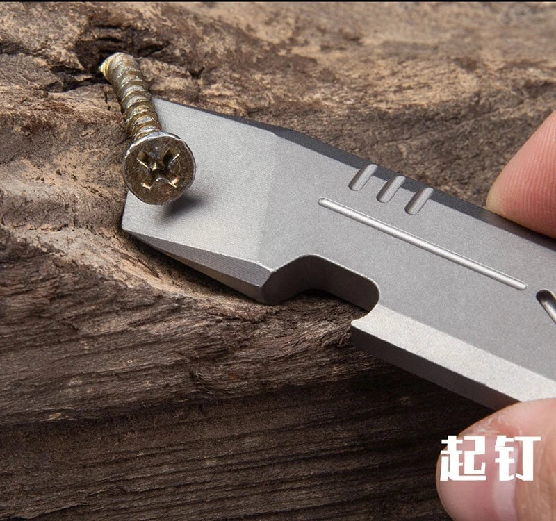 Titanium Alloy Pry Bar Crowbar Bottle Opener Portable Outdoor Multi Tools EDC 07FC0E-D4 - KOEEK